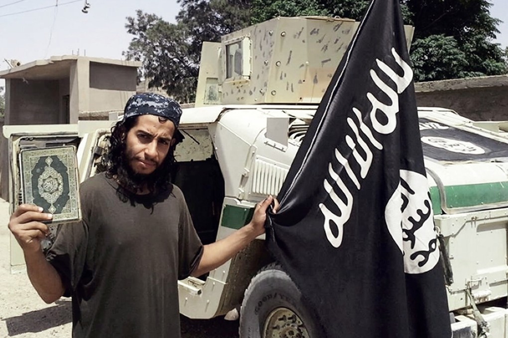 A picture from the magazine of Islamic State purportedly shows 27-year-old militant Abdelhamid Abaaoud, believed to be the mastermind of a jihadist cell dismantled in Belgium in January 2015. Photo: AFP