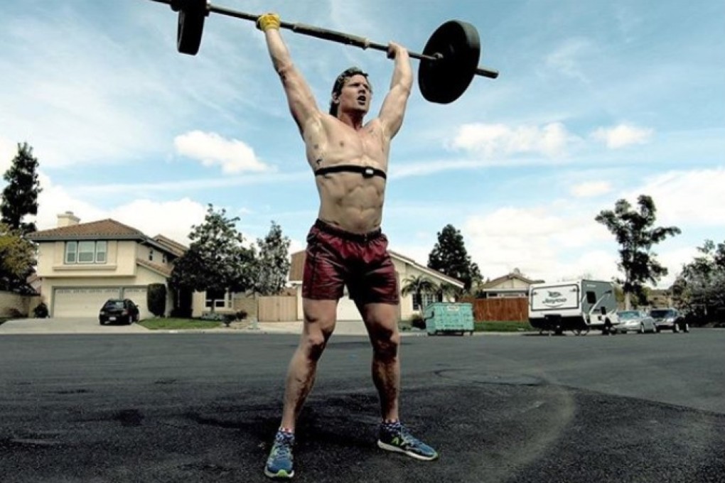 Hunter McIntyre performs a snatch, a skill he’ll need for the first workout. He is one of the wild card invitations to the CrossFit Games. Photo: @huntthesheriff Instagram
