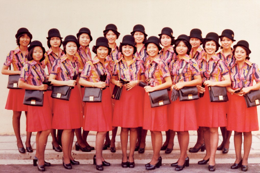 Becky Kwan (front row, far left) with Cathay Pacific colleagues in the late 1970s. Photo: Becky Kwan