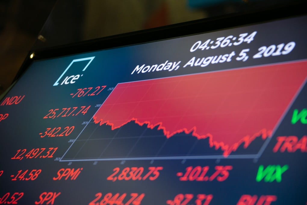 US stocks plunged on Monday as investors worry that US President Donald Trump's threatened new tariffs on Chinese imports will worsen trade prospects. Photo: Xinhua