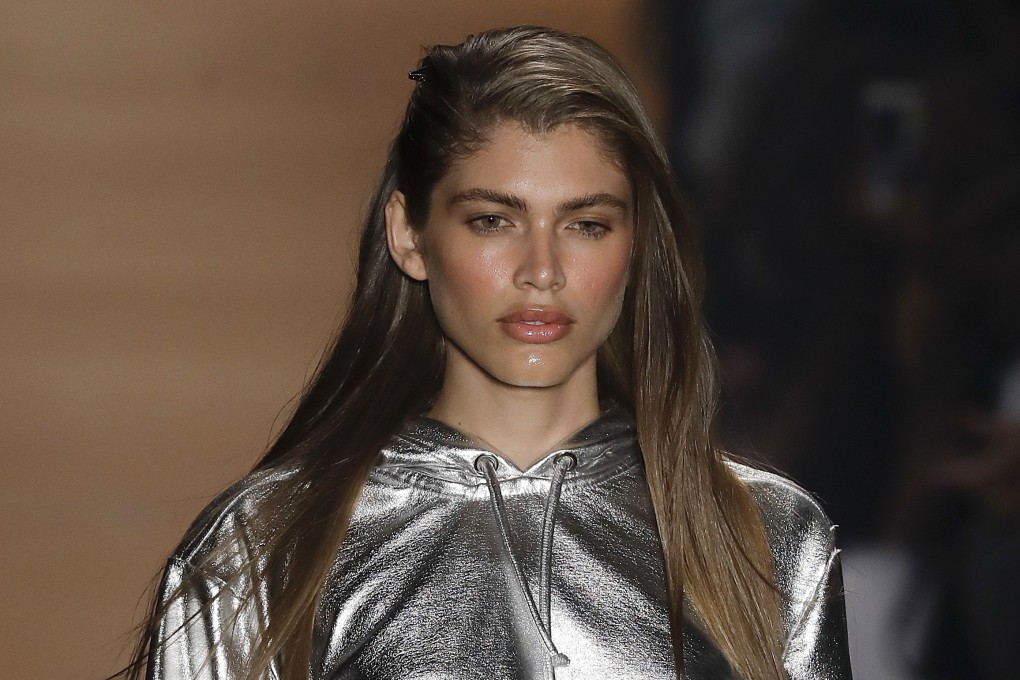 Brazilian transgender model Valentina Sampaio wears a creation from the Amir Slama collection during Sao Paulo Fashion Week in Sao Paulo, Brazil in March 2017. Photo: AP