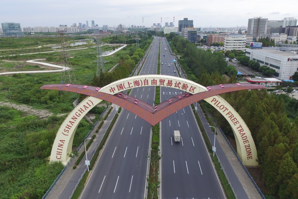 The Shanghai FTZ has been expanded to include Lingang, an area reclaimed from the sea. Photo: Xinhua