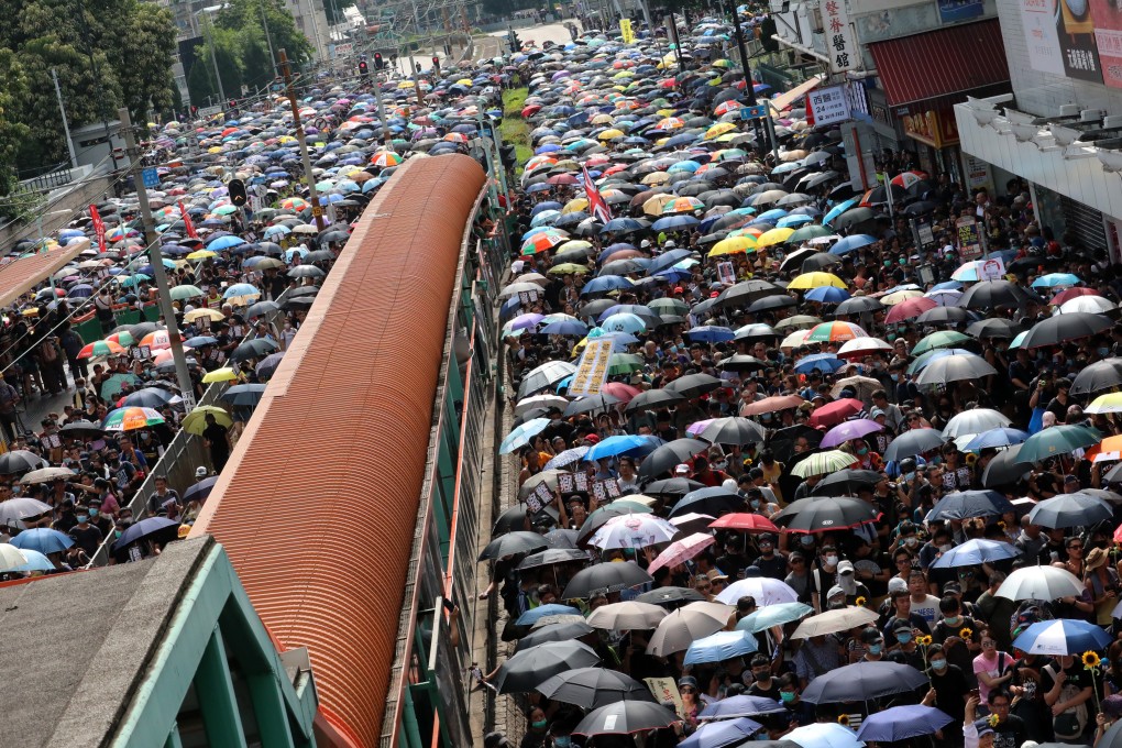 The four accused of possessing weapons were arrested over a protest in Yuen Long on July 27. Photo: Felix Wong