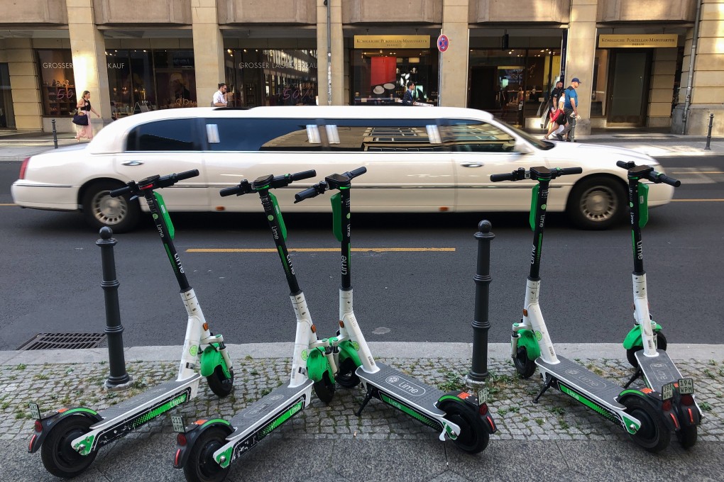 Germany legalised the use of e-scooters in the hope they may help reduce the carbon footprint of urban areas. Photo: AFP