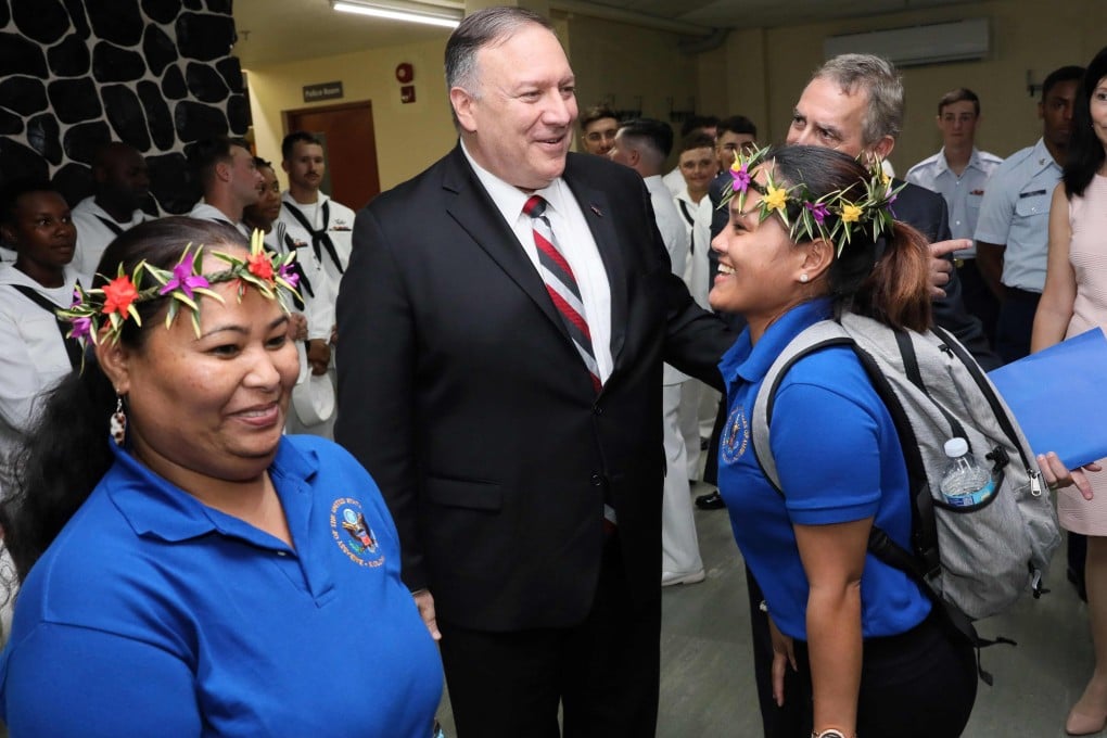 US Secretary of State Mike Pompeo during his visit to the Federated States of Micronesia. Photo: AFP