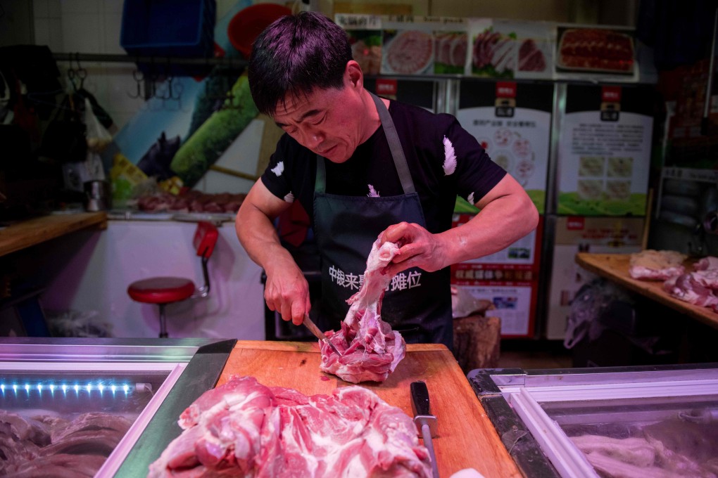 China’s consumer inflation remained high in July, due in large part due to the cost of pork, with the African swine fever crisis ravaging the pig population in the world’s biggest consumer of pork. Photo: AFP