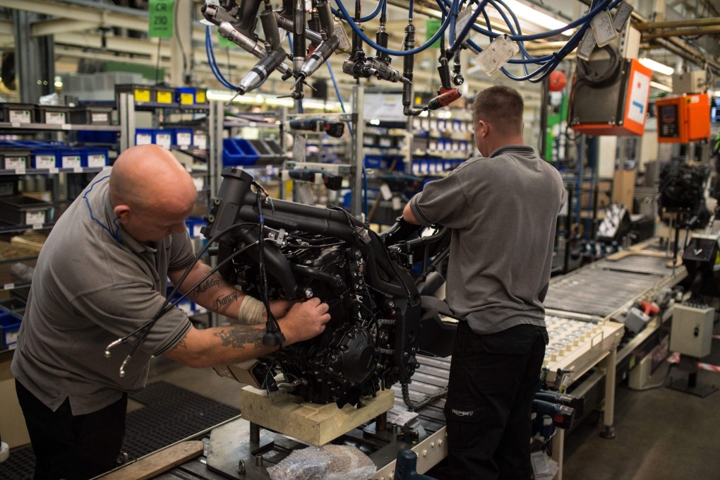 Britain’s economy has contracted for the first time since 2012. Photo: AFP