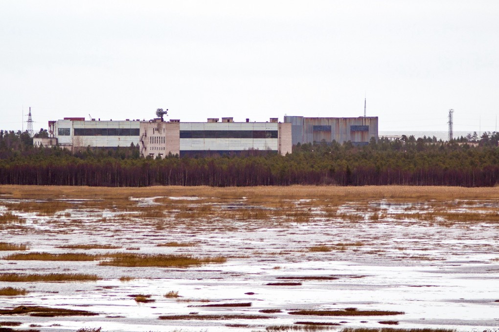 Buildings at a military base in the small town of Nyonoska in Arkhangelsk region, Russia, where five people died in a missile test explosion. Photo: AFP