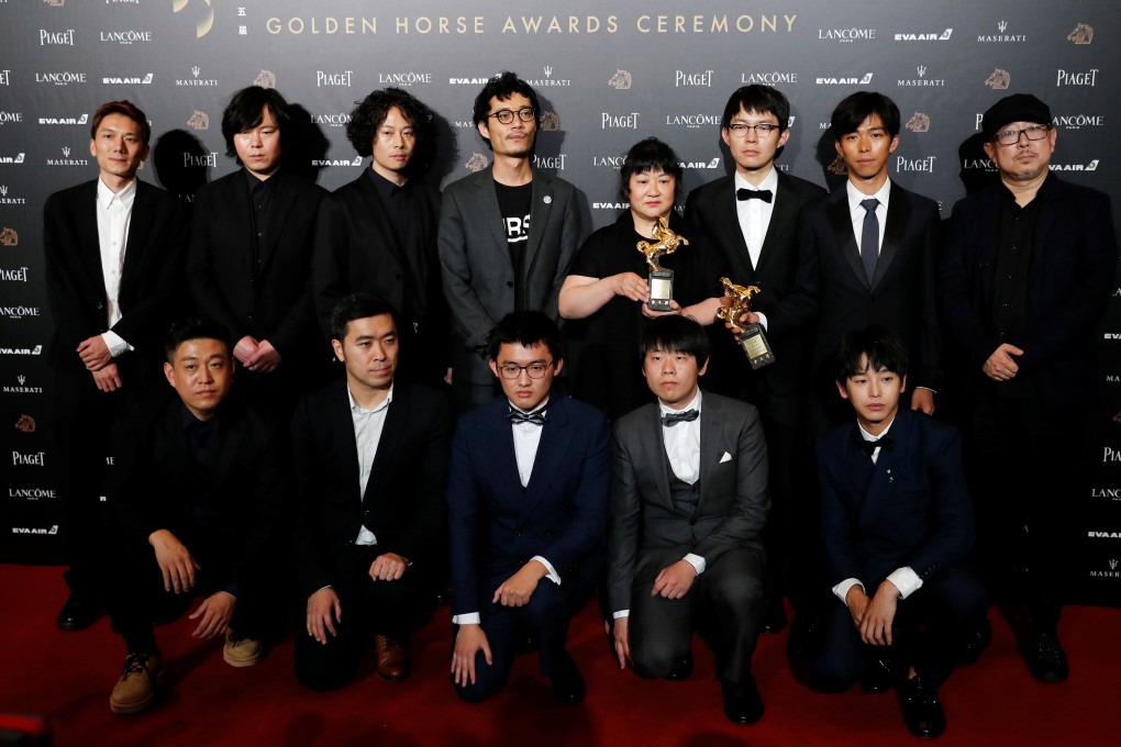 Cast members of "An Elephant Sitting Still" which was named best picture at the Golden Horse Awards in Taipei, Taiwan, in 2018. Photo: Reuters