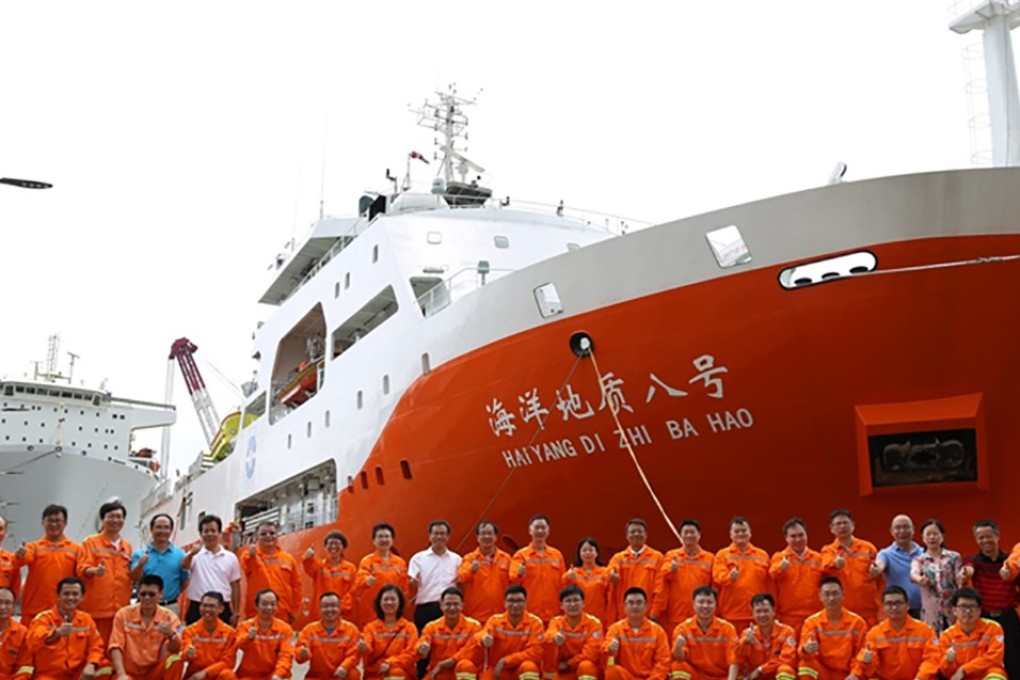 Survey vessel Haiyang Dizhi 8 touched off a controversy when it blocked a regional Vietnamese oil exploration project near the Vietnam-controlled Vanguard Bank. Photo: China Geological Survey