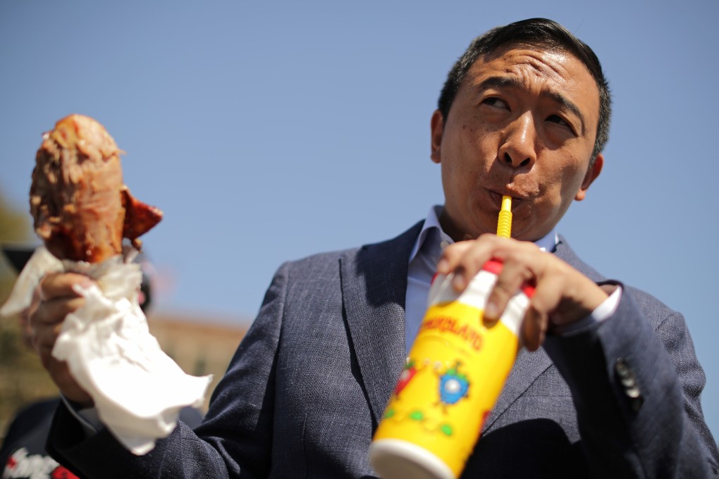 Democratic presidential candidate Andrew Yang has qualified for the next presidential debates. Photo: AFP