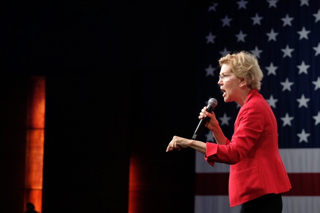Senator Elizabeth Warren, a Democrat from Massachusetts and 2020 presidential candidate, speaks during the Everytown for Gun Safety Presidential Gun Sense Forum, in Des Moines Iowa. Photo: Bloomberg