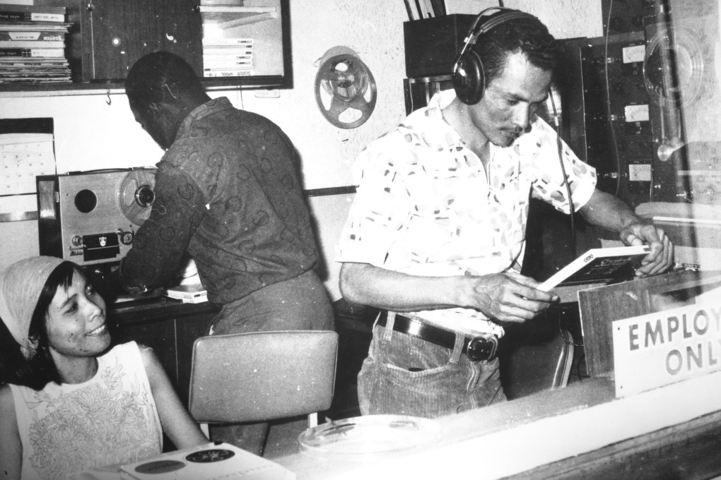 VP Records’ Patricia Chin and Vincent “Randy” Chin (right) in Randy’s Records in Jamaica (1958).