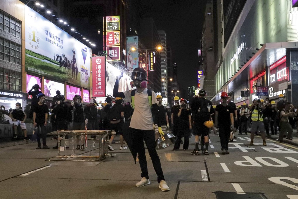 Protesters occupy Nathan Road in Mong Kok on August 3. The root of young people’s despair in Hong Kong is, ultimately, economic. Photo: Edmond So