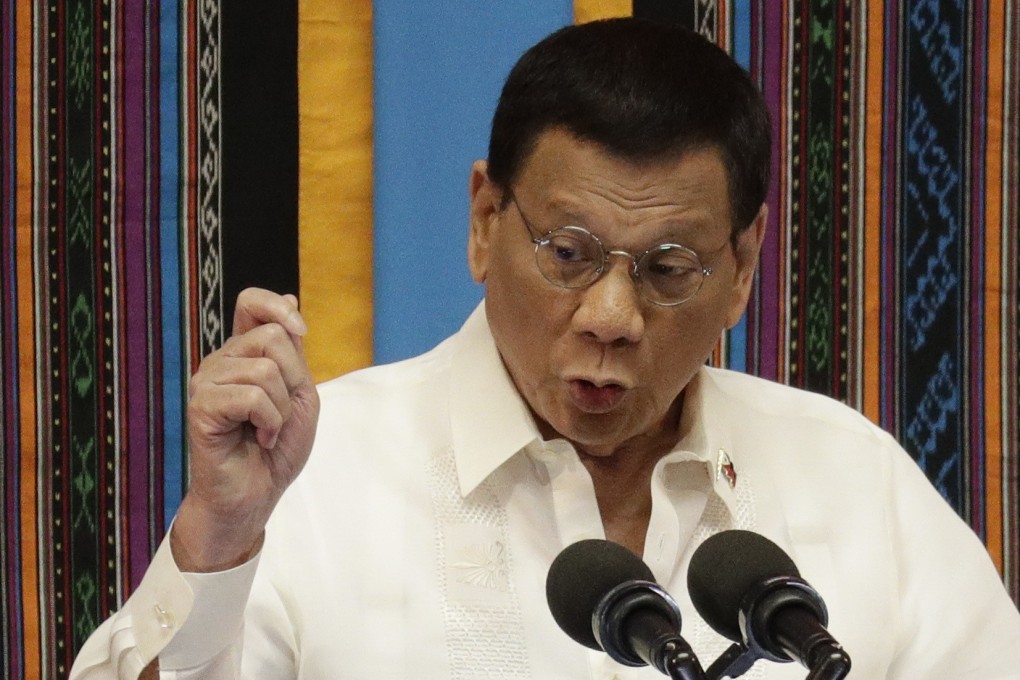 Philippine President Rodrigo Duterte delivers his fourth State of the Union address in Manila on July 22. Three years after his election, Duterte enjoys an approval rating of 85 per cent among the Filipino people. Photo: AP