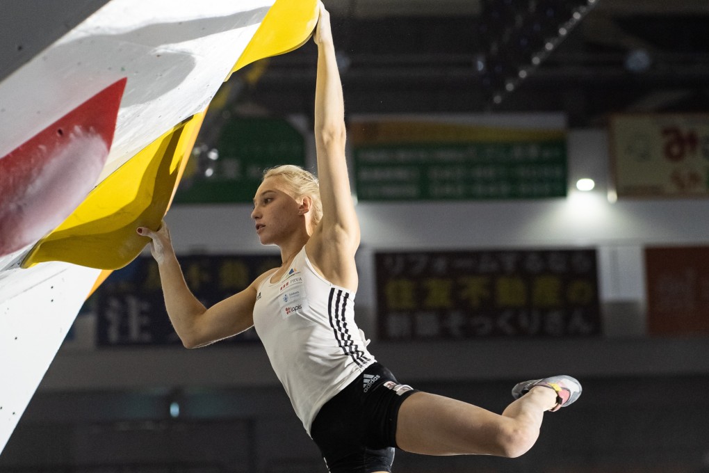 Slovenian climber Janja Garnbret wins in Hachioji, adding to her bulging trophy cabinet. Photo: Eddie Fowke - IFSC