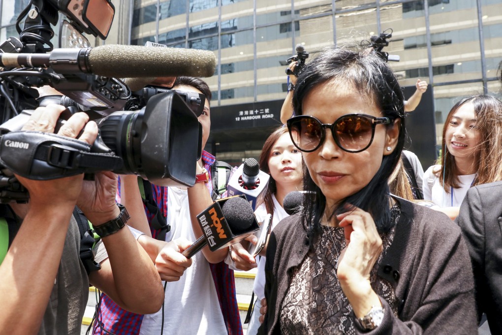 Cheyenne Chan, seen arriving in court on Wednesday, and her co-defendant have been cleared of bribery following a trial. Photo: Nora Tam