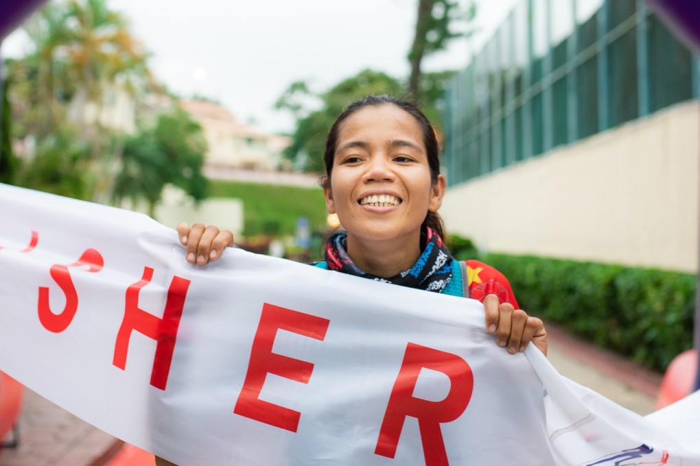 Fredelyn Alberto wins the 75km Green Race, but she now has a monkey off her back with her first DNF. Photo: Kirk Kenny