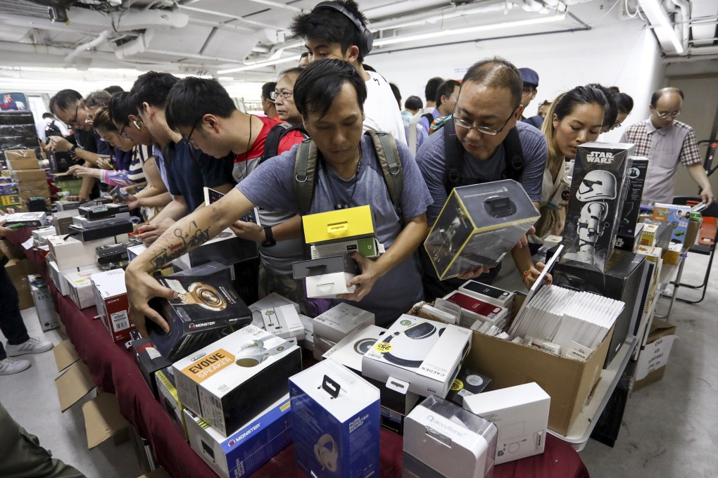 HMV’s liquidation sale at W Square in Wan Chai feature more than 100,000 items ranging from CDs to toys. Photo: Jonathan Wong