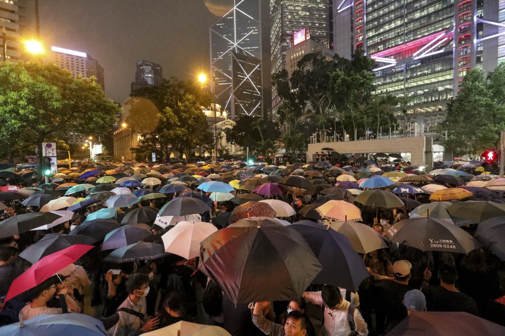 Civil servants protest in Central on August 2 against the government’s handling of the extradition bill demonstrators. Photo: Felix Wong