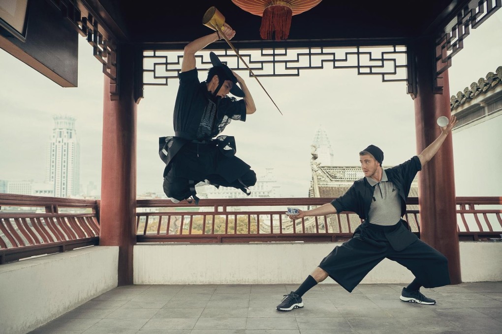 Ash Dykes is the first person to walk the length of the Yangtze. Mid-journey, he was asked to be part of an Adidas photo shoot for GQ to promite Jet Li's Wuji product. Photo: Handout