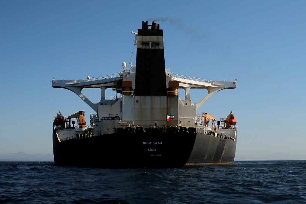 The Grace 1, renamed the Adrian Darya 1, left anchorage off Gibraltar on Sunday. Photo: Reuters