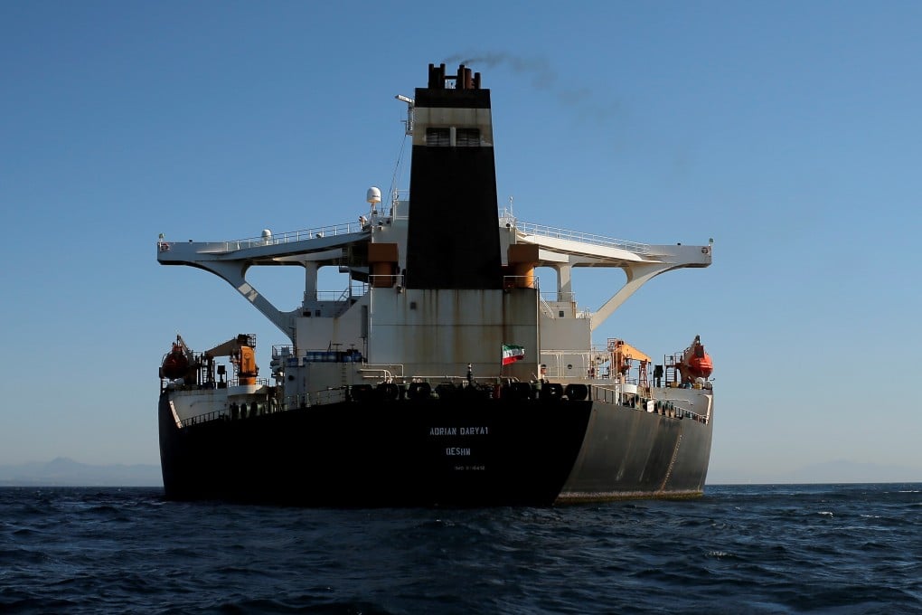 The Grace 1, renamed the Adrian Darya 1, left anchorage off Gibraltar on Sunday. Photo: Reuters