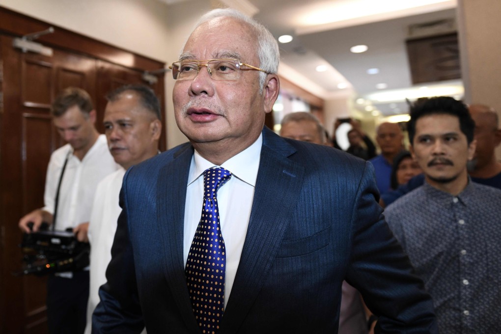 Malaysia's former prime minister Najib Razak arrives at the Kuala Lumpur High Court. Photo: AFP