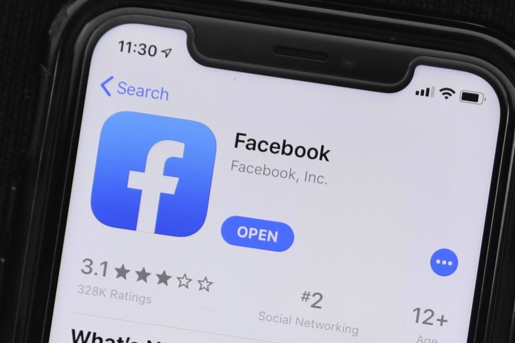 Facebook removed seven pages, three groups and five accounts involved in what it described as “coordinated inauthentic behaviour as part of a small network that originated in China and focused on Hong Kong”. Photo: AP