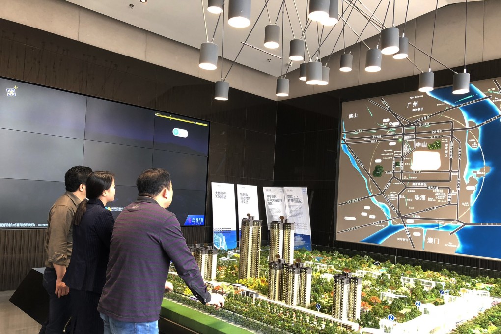 A property sales centre in Zhongshan, in China’s southern Guangdong province. The slowdown in property sales will put significant pressure on China’s economy. Photo: Pearl Liu