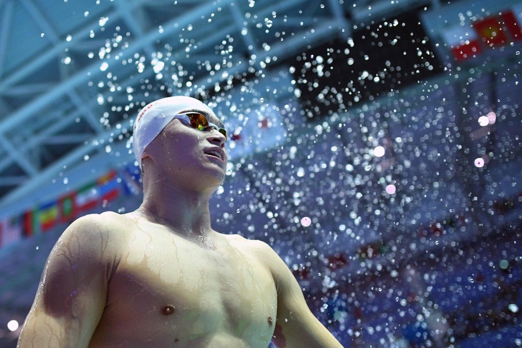 China’s Sun Yang in training at the 2019 Fina World Championships. Photo: AFP