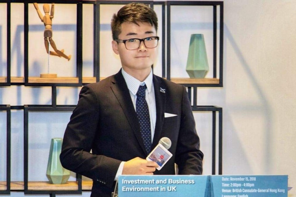 British consulate trade officer Simon Cheng Man-kit has been ordered to serve 15 days of administrative detention on the mainland. Photo: Handout