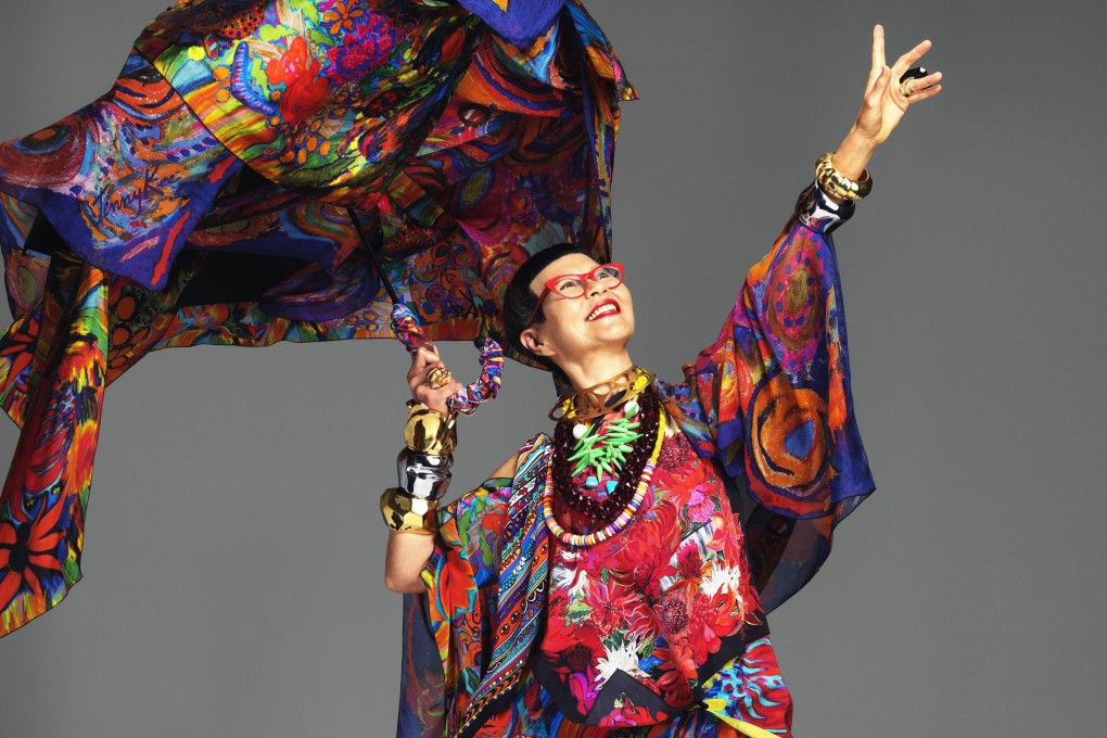Australian fashion influencer Jenny Kee, 72, has spent five decades in the business and has a retrospective at Sydney’s Powerhouse Museum. Photo: Chris Colls