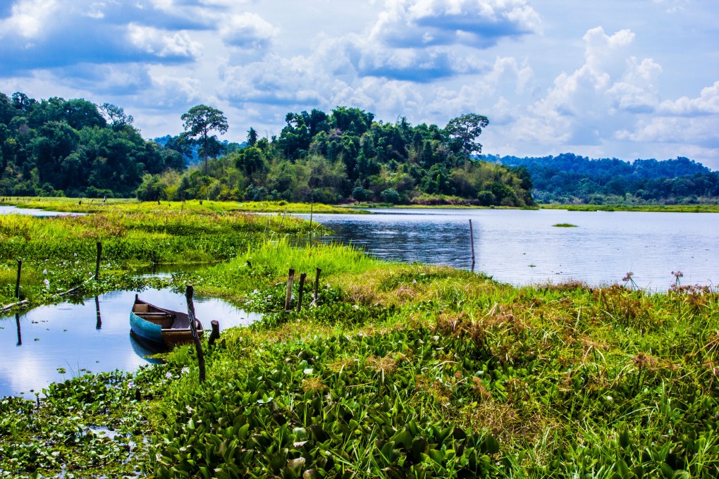 Crocodile Lake in Cat Tien National Park, Vietnam. Over 300 critically endangered Siamese crocodiles inhabit the lake. Photo: Alamy