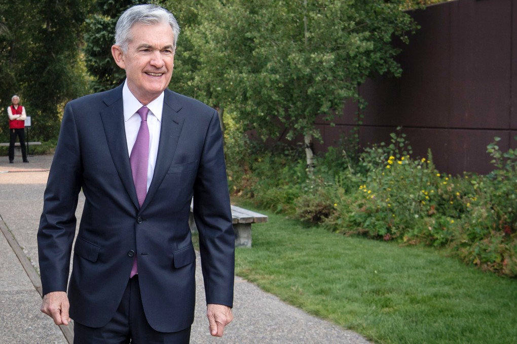US Federal Reserve Chairman Jerome Powell during the Jackson Hole economic symposium in Moran, Wyoming on Friday, August 24, 2018. Photo: Bloomberg