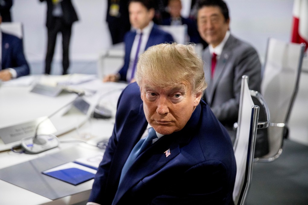 President Donald Trump participates in a working session at the G-7 summit in Biarritz, France on August 25, 2019. Photo: Reuters