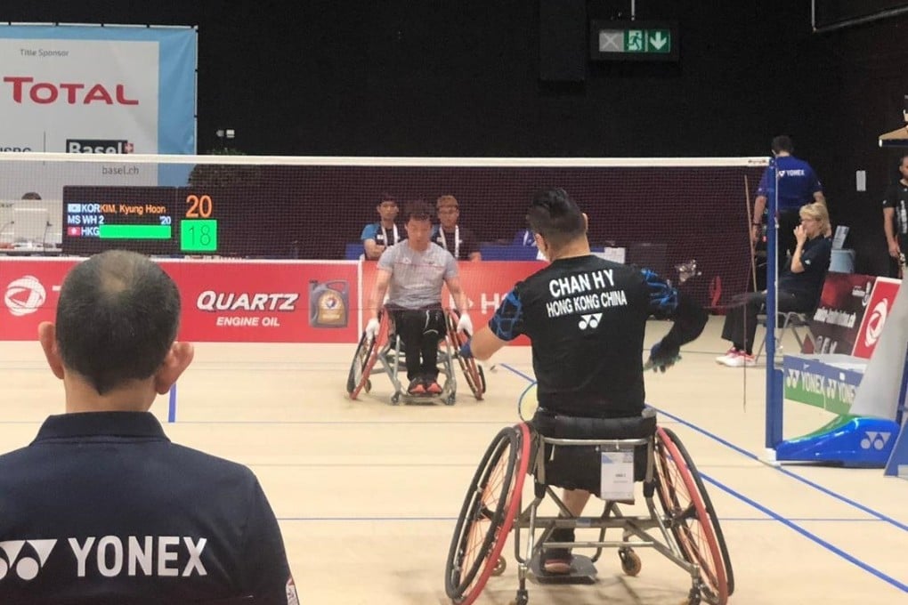 Chan Ho-yuen competes in the world championships. Photos: Hong Kong Paralympic Committee and Sports Association for the Physically Disabled