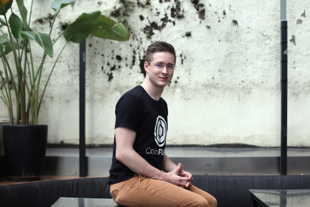 Mark Lamb, the chief executive of Hong Kong-based cryptocurrency futures exchange CoinFlex. Photo: Xiaomei Chen