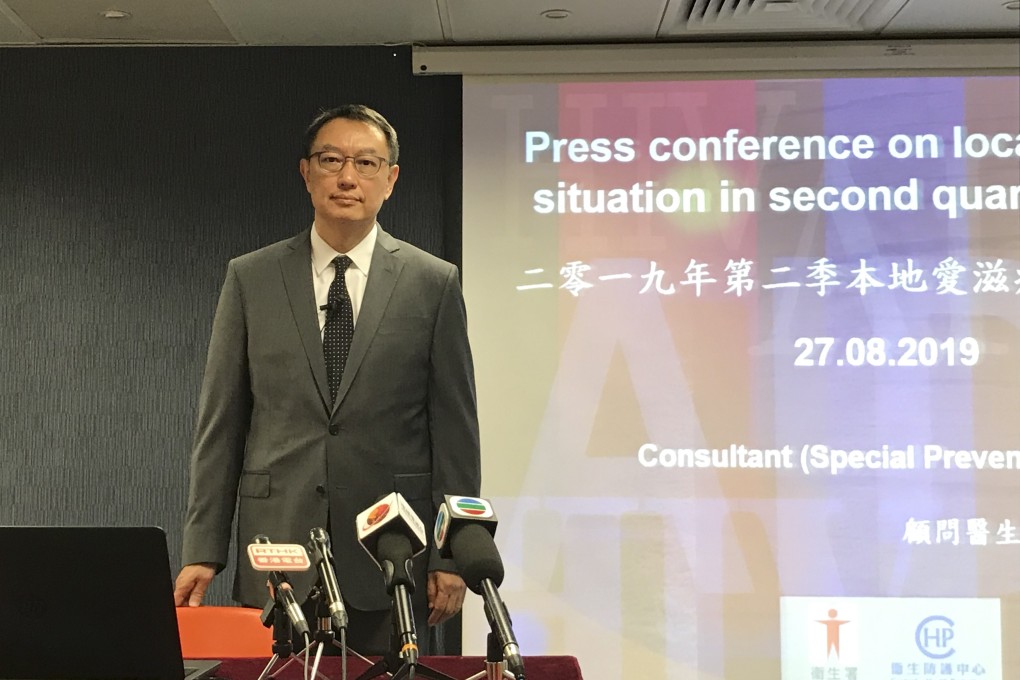 Dr Kenny Chan, special preventive programme consultant at Centre for Health Protection, plans to make HIV test kits more accessible to people. Photo: Elizabeth Cheung