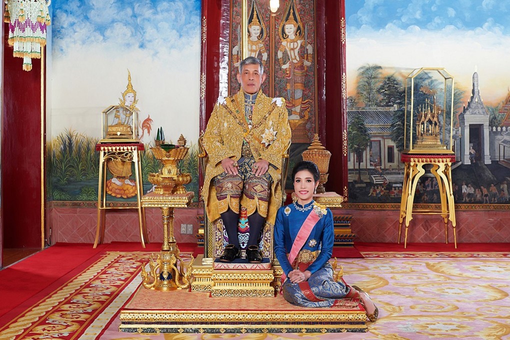 Thai King Maha Vajiralongkorn with royal noble consort Sineenat Bilaskalayani, also known as Sineenat Wongvajirapakdi. Photo: AFP