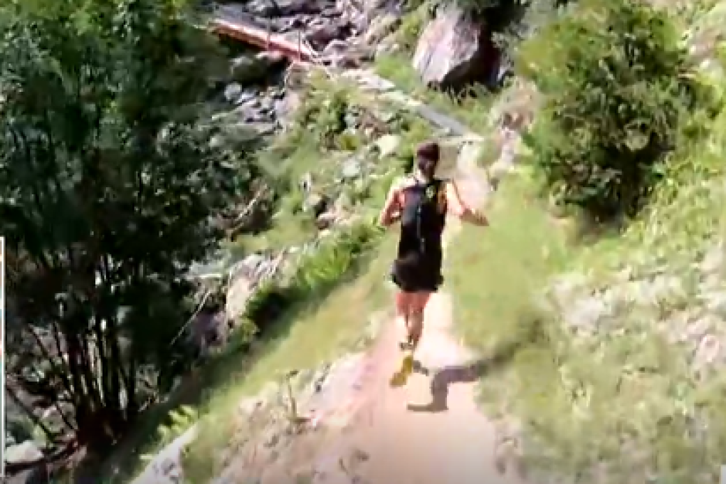 Ruth Croft dominating the OCC at the UTMB, again. Photo: UTMB TV