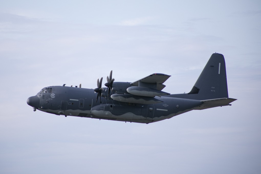 A US MC-130J Commando tanker aircraft has flown along the “median line” in the middle of the Taiwan Strait, separating mainland China from the island of Taiwan. Photo: Handout