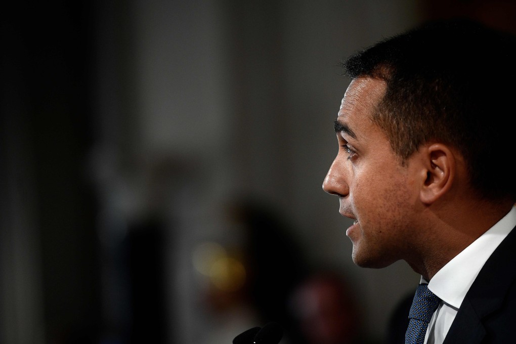 Luigi Di Maio, head of Italy’s Five Star Movement (M5S). Photo: AFP