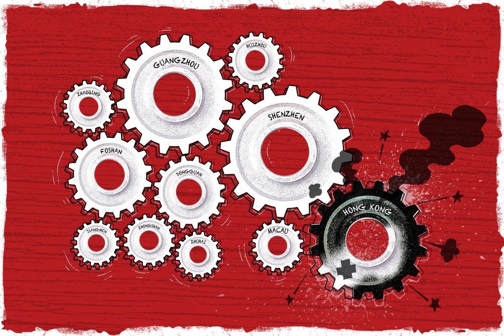 Will Hong Kong keep its pace among key bay area cities? Illustration: SCMP