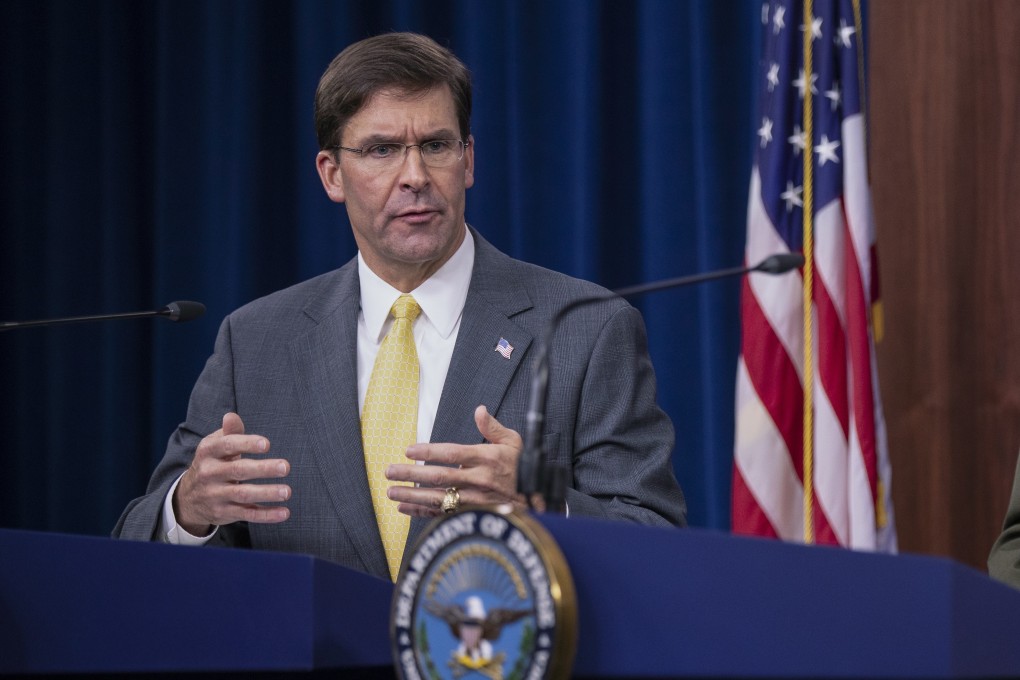 US Secretary of Defence Mark Esper said on Wednesday that the United States wanted to invest in more bases in the Asia-Pacific. Photo: AP