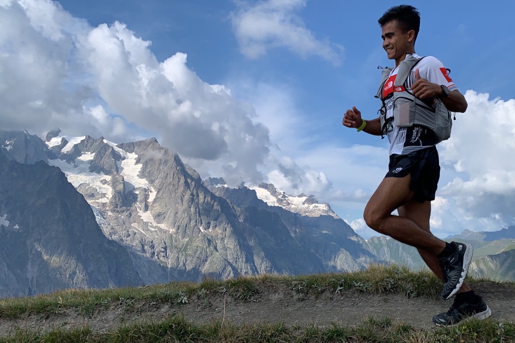 John ‘StingRay’ Onifa prepares for the CCC at the UTMB race week. Photos: The North Face Adventure Team