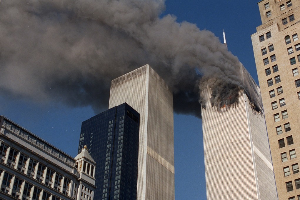 Smoke pours from one of the towers of the World Trade Centre on September 11, 2001. Photo: AP