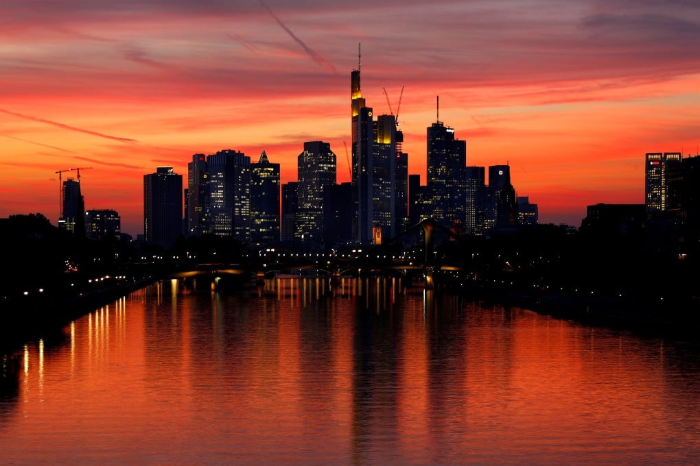 The skyline of the financial district in Frankfurt, Germany. Photo: Reuters