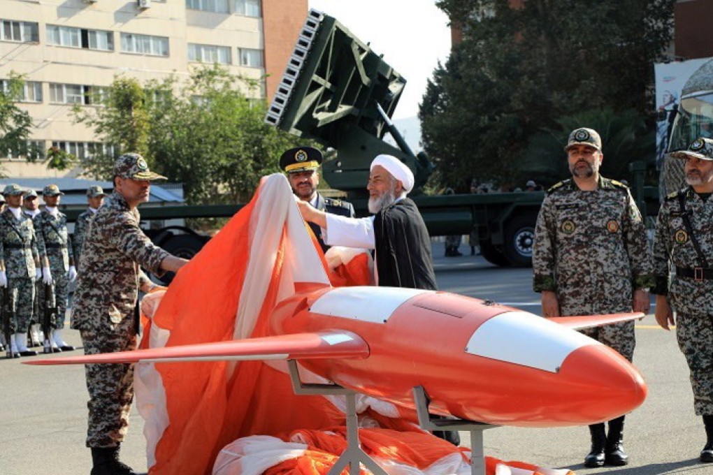 On Sunday, Iran unveiled what it said was a new reconnaissance and attack drone with a range of more than 1,000km. Photo: EPA