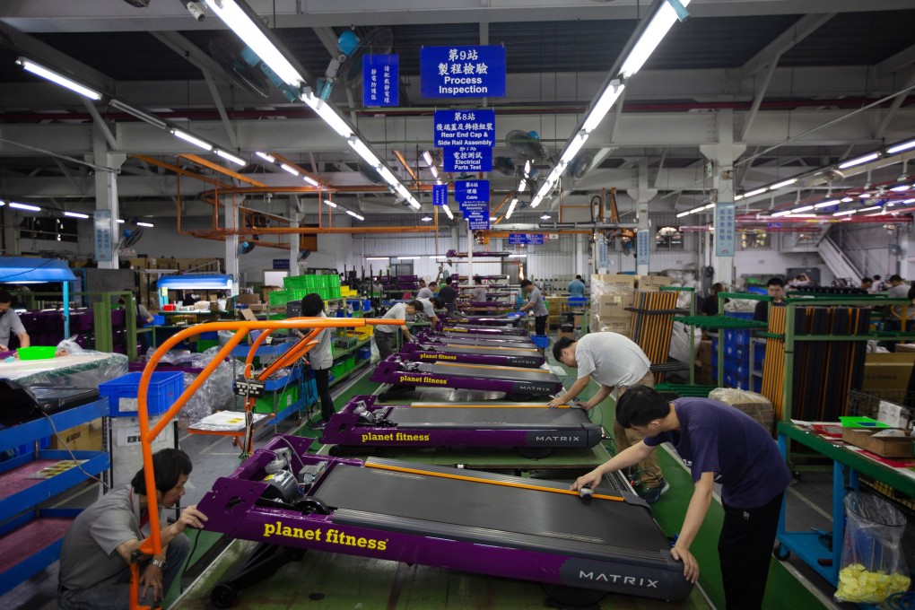 A Johnson Health Tech factory in Taichung, Taiwan. The company is banking on a new US$20 million facility in Vietnam to beat US tariffs. Photo: Bloomberg